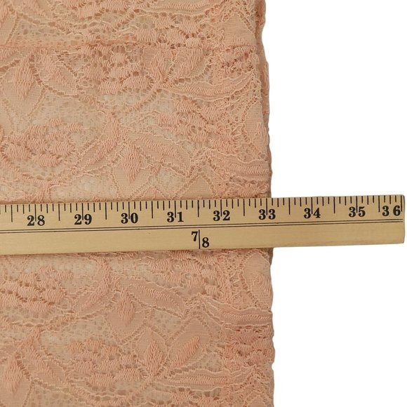 Maeve Anthropologie Pink Lace Floral Dress Size M Round Neck Keyhole Back Lined - Picture 6 of 16